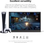 Portable Monitor 15.6 Inch 1080P USB-C HDMI Ultra-Slim Travel Monitor with Kickstand, for Laptop, PC, Mac Phone, PS, Xbox, Swich IPS Ultra-Thin Zero Frame Gaming - Image 6