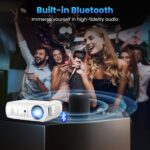 GROVIEW Projector, 15000lux 490ANSI Native 1080P WiFi Bluetooth Projector, 300'' Video Projector, Supports 4K & Zoom, 5G Sync, Compatible with HDMI USB/ AV/ Smartphone/ Pad/ Laptop/ DVD/ TV Stick/ PS5 - Image 5