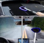 Windshield Cleaning Tool - Extendable Handle Car Window Cleaner with 4 Reusable Cloth Pads, Auto Glass Wiper Kit for Interior & Exterior, Ideal for Dirty Car Windows - Image 6