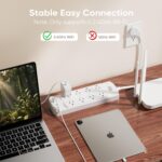 Smart Plug Power Strip, Yozisital Surge Protector with 6 Individually Controlled Smart Outlets and 4 USB Ports, 5FT Flat Extension Cord, Only for 2.4 GHz Wi-Fi, Compatible with Alexa & Google Home - Image 5