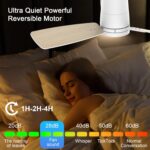 Ceiling Fans with Lights,42 inch,Quiet Reversible Motor,Easy to Install,6 Speeds,3CCT,Timer, White Modern Ceiling Fan for Living Room, Bedroom, Kitchen, Dining room, Office - Image 8