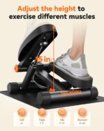 Niceday Steppers for Exercise, Mini Stair Stepper with Resistance Bands at Home Workout Equipment with 300LBS Loading Capacity, Hydraulic Fitness Stepper with LCD Monitor - Image 5