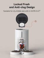 WOPET Automatic Cat Feeders 2 Cats-(𝟮𝟬𝟮5 𝗨𝗽𝗴𝗿𝗮𝗱𝗲) Timed Cat Feeder with Stainless Steel Bowl, Programmable 1-6 Meals Control, Dual Power Supply Auto Pet Feeder for Cats and Dogs - Image 7