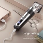 Dog Grooming Clipper Kit, Cordless Low Noise Rechargeable Electric Trimmer With Adjustable Comb & Detachable Blades, Suitable for Dogs, Cats, Pets - Image 3