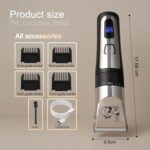 Dog Grooming Clipper Kit, Cordless Low Noise Rechargeable Electric Trimmer With Adjustable Comb & Detachable Blades, Suitable for Dogs, Cats, Pets - Image 4