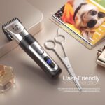 Dog Grooming Clipper Kit, Cordless Low Noise Rechargeable Electric Trimmer With Adjustable Comb & Detachable Blades, Suitable for Dogs, Cats, Pets - Image 6