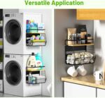Magnetic Shelf for Fridge with Wood Lid, Fruit Potato and Onion Storage Bins, Pantry Organizers & Storage, Large Container Magnetic Spice Rack for Refrigerator, Kitchen Counter, Cabinet - Image 5