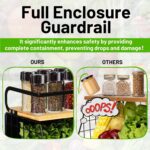 Magnetic Shelf for Fridge with Wood Lid, Fruit Potato and Onion Storage Bins, Pantry Organizers & Storage, Large Container Magnetic Spice Rack for Refrigerator, Kitchen Counter, Cabinet - Image 7