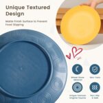Homienly 40-Piece Premium Wheat Straw Dinnerware Sets, Service for 8, Unbreakable Plates and Bowls Set - Cups Sets, Dinner Plates, Bowls for Kitchen,Dishwasher and Microwave Safe Dishes Set - Multi - Image 5