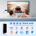 Wireless HDMI Display Dongle Adapter, Portable Transmitter, Streaming Media Video/Audio/File HDMI Wireless Extender from Smartphone,Laptop to HDTV/Monitor/Projector, Support Airplay DLNA Miracast - Image 6