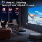 Wireless HDMI Display Dongle Adapter, Portable Transmitter, Streaming Media Video/Audio/File HDMI Wireless Extender from Smartphone,Laptop to HDTV/Monitor/Projector, Support Airplay DLNA Miracast - Image 7