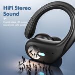 Wireless Earbuds, Bluetooth Headphones 5.3 HiFi Stereo Ear Buds, 80H Bluetooth Earbuds with Dual LED Display Charging Case, IPX7 Waterproof Earphones for Android iOS Black - Image 3