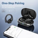 Wireless Earbuds, Bluetooth Headphones 5.3 HiFi Stereo Ear Buds, 80H Bluetooth Earbuds with Dual LED Display Charging Case, IPX7 Waterproof Earphones for Android iOS Black - Image 4