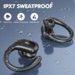 Wireless Earbuds, Bluetooth Headphones 5.3 HiFi Stereo Ear Buds, 80H Bluetooth Earbuds with Dual LED Display Charging Case, IPX7 Waterproof Earphones for Android iOS Black - Image 8