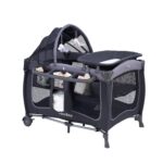 Pamo Babe Baby Playard with Canopy, Portable Crib with Changing Table - Image 8