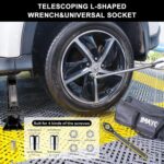 IMAYCC Car Jack Kit, Scissor Jack for Car 2 Ton (4409 lbs) Tire Jack Repair Kit,Spare Tire Changing Kit with Lug Wrench,Emergency Kit for Vehicle/Auto/SUV/MPV - Image 7