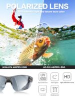 BIRCEN Polarized Sport Sunglasses for Men: UV Protection Fishing Shades for Golf Baseball Driving Motorcycle BC3065 - Image 6