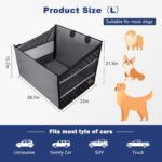 MIXJOY Dog Car Seat for Large Medium Dogs, Back Seat Extender for Pets, Waterproof Pet Carseat for Medium Sized Dog, Hammock for Pet, with Storage Pocket for Cars/SUV/Truck(L) - Image 6