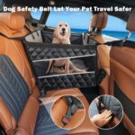MIXJOY Dog Car Seat for Large Medium Dogs, Back Seat Extender for Pets, Waterproof Pet Carseat for Medium Sized Dog, Hammock for Pet, with Storage Pocket for Cars/SUV/Truck(L) - Image 8