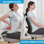 Lumbar Support Pillow for Office Chair,Office Home, College Dorm Room Essentials,Back Support Pillow for Car, Chair Cushions,Back Pain Relief Improve Posture,Mesh Cover Double Adjustable Straps - Image 4