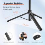 70" Phone Tripod & Selfie Stick, Extendable Cell Phone Tripod Stand with Wireless Remote for Vlogging/Live Streaming, Compatible with All Phones, Cameras - Image 4