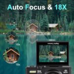 Digital Cameras for Photography 5K - 75MP Vlogging Camera for YouTube WiFi - UHD Autofocus Vlog Camera 3" 180° Flip Screen with 18X Zoom - Travel YouTube with 32GB SD Card, 2 Batteries - Image 5