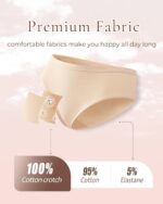 Womens Underwear Cotton Hipster Panties Breathable Sexy Cheeky Stretch Soft Ladies Bikini Underwear 6 Pack S-XXL - Image 4