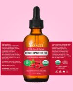 Organic Rosehip Seed Oil for Face,100% USDA Pure Rosehip Oils for Skin,Scars,Hair & Nails.2 fl Oz Cold Pressed Rose HIPS Oils for Skin Care, Anti-Aging, Scar Treatment, GUA SHA Massage Carrier Oil - Image 8