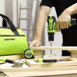 FASTPRO 175-Piece 12V Cordless Drill Set, Drill Driver and Home Tool Kit, House Repairing Tool with 12-Inch Storage Tool Bag, For DIY, Home Maintenance, Green - Image 7