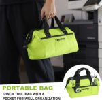 FASTPRO 175-Piece 12V Cordless Drill Set, Drill Driver and Home Tool Kit, House Repairing Tool with 12-Inch Storage Tool Bag, For DIY, Home Maintenance, Green - Image 10