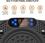 Vibration Plate Exercise Machine: TISSCARE Vibrating Plates for Weight Loss and Lymphatic Drainage, Whole Body Workout Sculpting Platform for Home Fitness Fat Burner for Women Men - Image 9