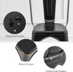 COSTWAY Metal Dining Chairs Set of 4, 18 Inch Stackable Industrial Kitchen Tolix Side Chairs with Detachable High Back for Dining Room, Cafe, Restaurant, Bistro (Black) - Image 8