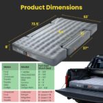D-Hive Unbeatable Durability 6-6.5" Truck Bed Air Mattress, Durable Extra Thick 300D Oxford Fabric, Quick Easy Set-Up w/Electric Pump,Truck Camping Mattress Compatible with F150, Ram, Tundra - Image 5