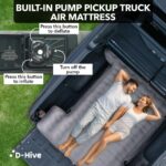D-Hive Unbeatable Durability 6-6.5" Truck Bed Air Mattress, Durable Extra Thick 300D Oxford Fabric, Quick Easy Set-Up w/Electric Pump,Truck Camping Mattress Compatible with F150, Ram, Tundra - Image 6