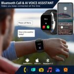 Smart Watch for Men Women(Answer/Make Call), Smartwatches with Heart Rate/SpO2/Sleep/Stress Monitor, IP68 Waterproof, 100+ Sports Mode Fitness Tracker, Compatible with Android and iPhone(Black, 2.01") - Image 4