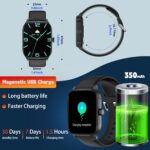 Smart Watch for Men Women(Answer/Make Call), Smartwatches with Heart Rate/SpO2/Sleep/Stress Monitor, IP68 Waterproof, 100+ Sports Mode Fitness Tracker, Compatible with Android and iPhone(Black, 2.01") - Image 9