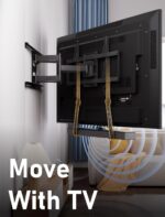 Soundbar Mount Bracket,SoundBar Mounts Under TV or Above TV,Soundbar TV Mount with 180° Adjustable Extension Plates and L-Shaped Hooks,Sturdy Soundbar Mounting Holder Max Load 22 Lbs - Image 8