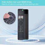Voice Remote Replacement for Sony Smart TV Control:Comptible for 2019-2025 Sony Bravia OLED LED 4K 8K UHD, Android TV with Shortcuts YouTube and Netflix etc. - Image 6