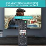 Voice Remote Replacement for Sony Smart TV Control:Comptible for 2019-2025 Sony Bravia OLED LED 4K 8K UHD, Android TV with Shortcuts YouTube and Netflix etc. - Image 7