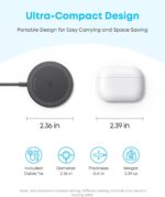 Anker Zolo Magnetic Wireless Charger, Qi2 Certified 15W MagSafe-Compatible Wireless Charging Pad, for iPhone 16/15/14/13 Series, AirPods, and More (Adapter Not Included) (Black, 2 Pack) - Image 6