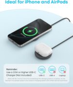 Anker Zolo Magnetic Wireless Charger, Qi2 Certified 15W MagSafe-Compatible Wireless Charging Pad, for iPhone 16/15/14/13 Series, AirPods, and More (Adapter Not Included) (Black, 2 Pack) - Image 7