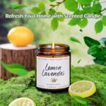Scented Candle for Home | Lemon Lavender Candle | Aromatherapy Candles - Soy Candles for Home Scented, Gifts for Women Men, Lemon Fragrance -7oz, Single-Wick - Image 5