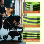 8-Pack of Reflective Bands for Strollers,Durable Baby Stroller Accessories High Visibility Elastic Reflectors with Fastening for Night Running, Cycling, Walking - Image 3
