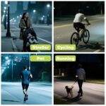 8-Pack of Reflective Bands for Strollers,Durable Baby Stroller Accessories High Visibility Elastic Reflectors with Fastening for Night Running, Cycling, Walking - Image 6
