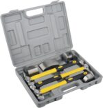7Pcs Auto Body Repair Kit, Craft Panel Beating Hammer and Dolly Set Hammer Dent Body Fender Tool - Image 7
