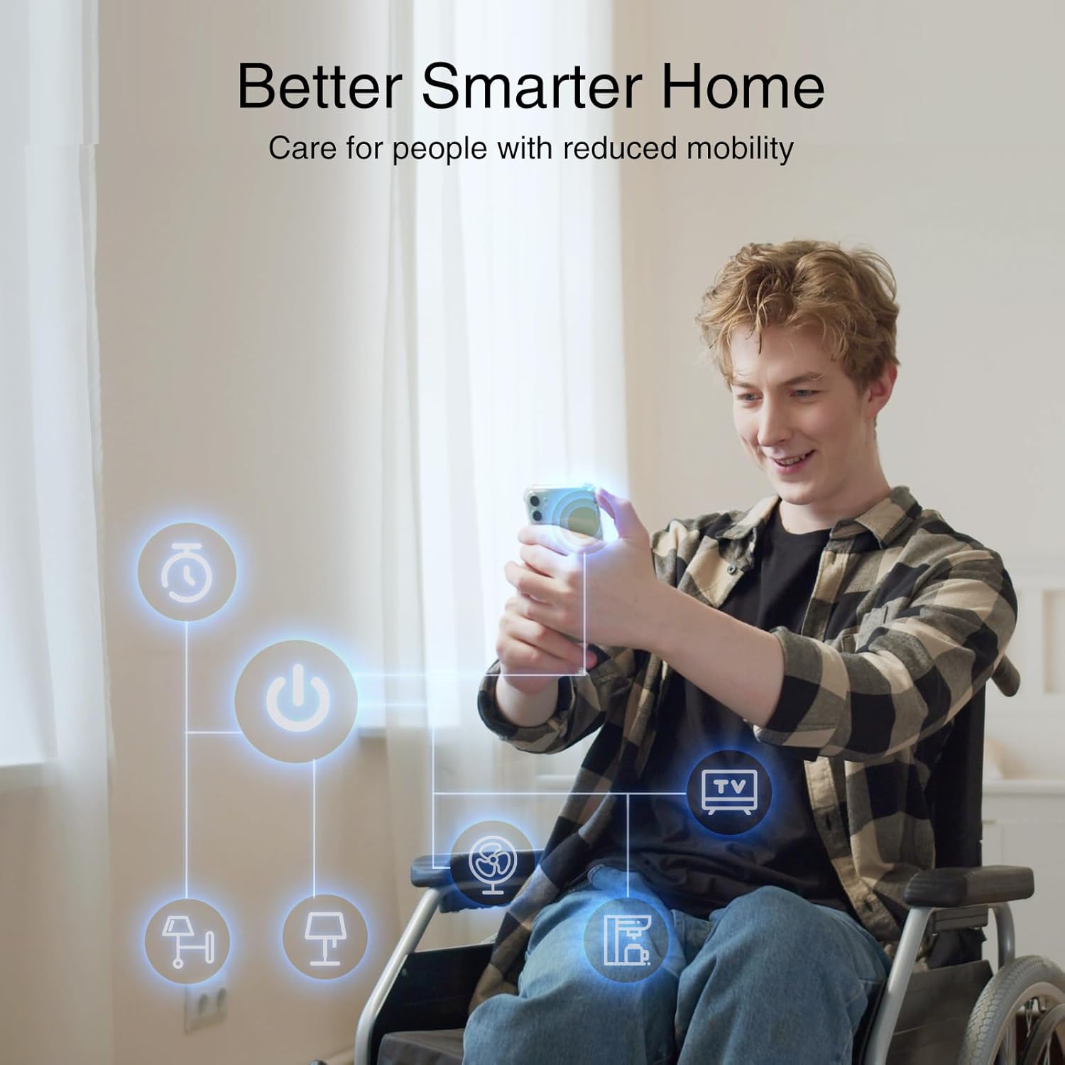 Smart Plug, GHome Smart WiFi Plugs Work with Alexa and Google Home, Smart WiFi Outlet with Remote Control and Timer Function, 2.4GHz Wi-Fi Only, No Hub Required, ETL FCC Listed - Image 9