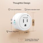 Smart Plug, GHome Smart WiFi Plugs Work with Alexa and Google Home, Smart WiFi Outlet with Remote Control and Timer Function, 2.4GHz Wi-Fi Only, No Hub Required, ETL FCC Listed - Image 10