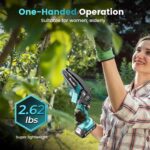 Seesii Mini Chainsaw Cordless 6-inch, Handheld Electric Power Chain Saw with 2 Batteries, for Tree Trimming Wood Cutting, Best Gifts for Dad, Husband - Image 3