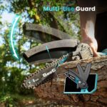 Seesii Mini Chainsaw Cordless 6-inch, Handheld Electric Power Chain Saw with 2 Batteries, for Tree Trimming Wood Cutting, Best Gifts for Dad, Husband - Image 6