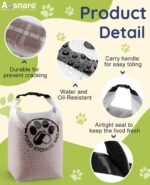 42 Cups Pet Food Storage Bag for Travel - Transparent Leak-Proof Dog Food Container with Roll-Top Closure, Keeps Kibble Fresh for Camping Trip, Dog Boarding and Hiking - Image 7